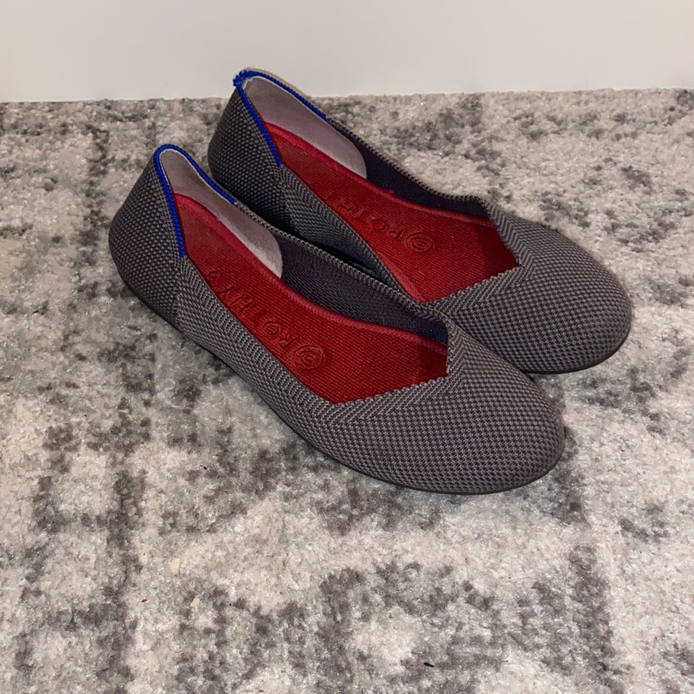 Rothy’s The Flat Charcoal Round Toe